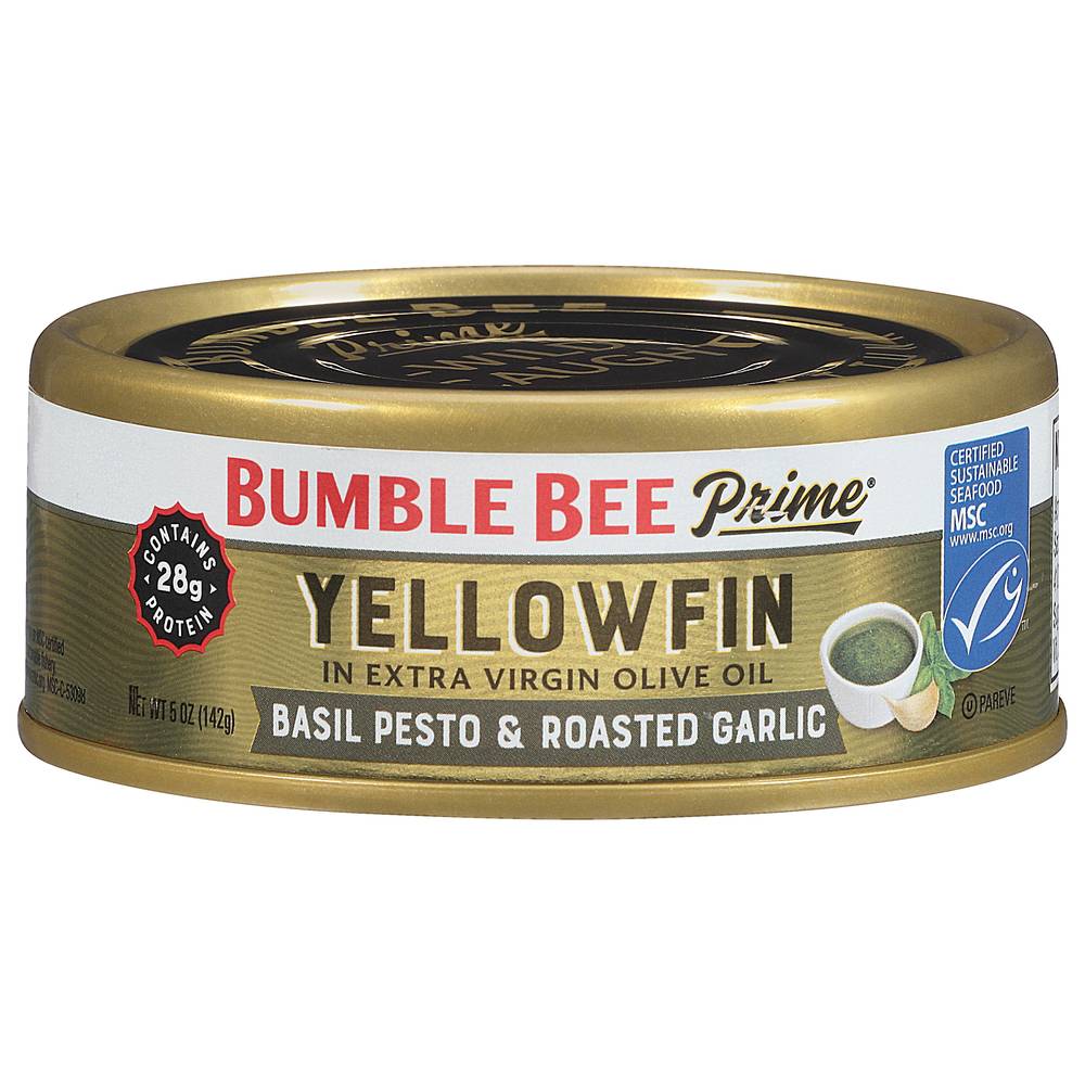 Bumble Bee Prime Yellowfin Basil Pesto & Roasted Garlic Tuna in Extra Virgin Olive Oil (5 oz)