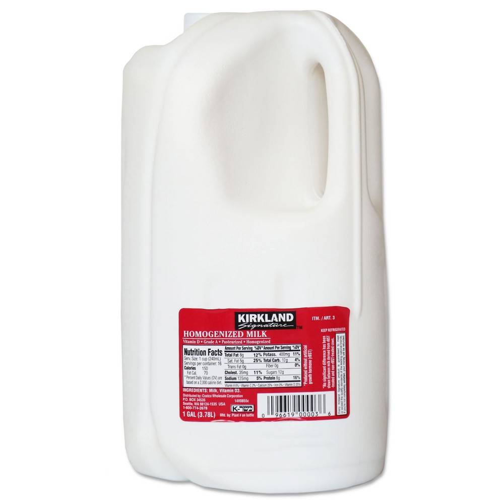 Kirkland Signature Homogenized Milk (8.34 lbs)