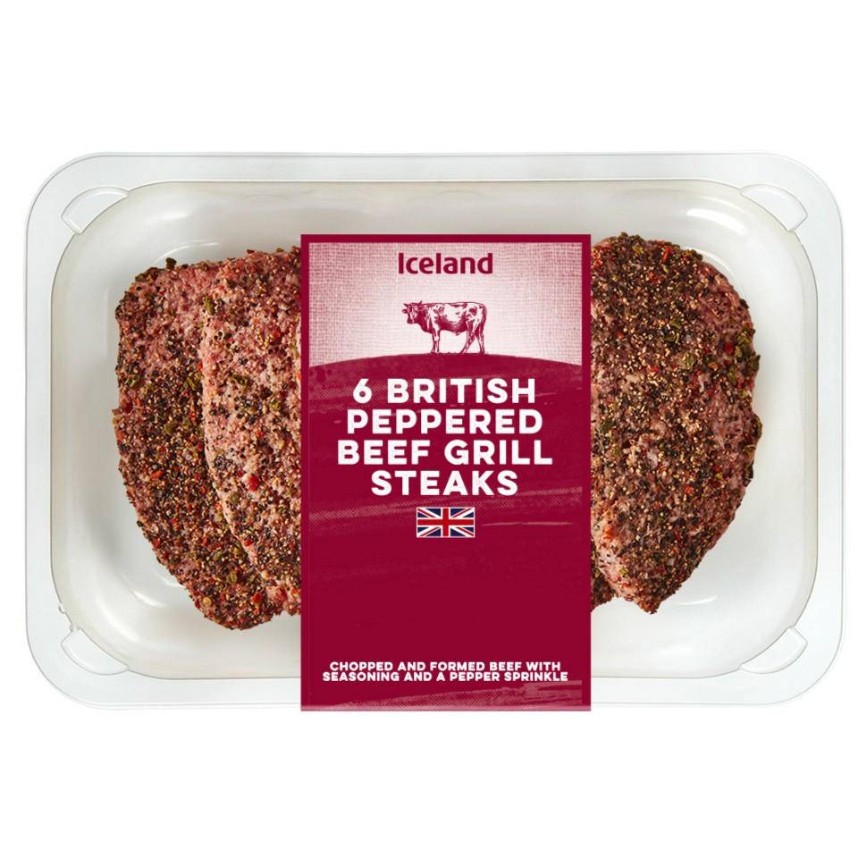 Iceland British Peppered Beef Grill Steaks