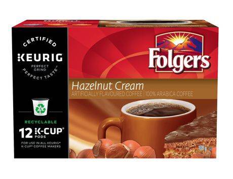 Folgers hazelnut clearance cream k cups