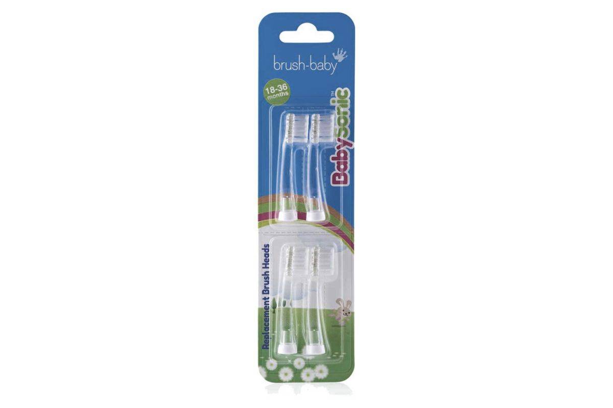 Brush-baby Babysonic Replacement Heads 18-36M 4 pack