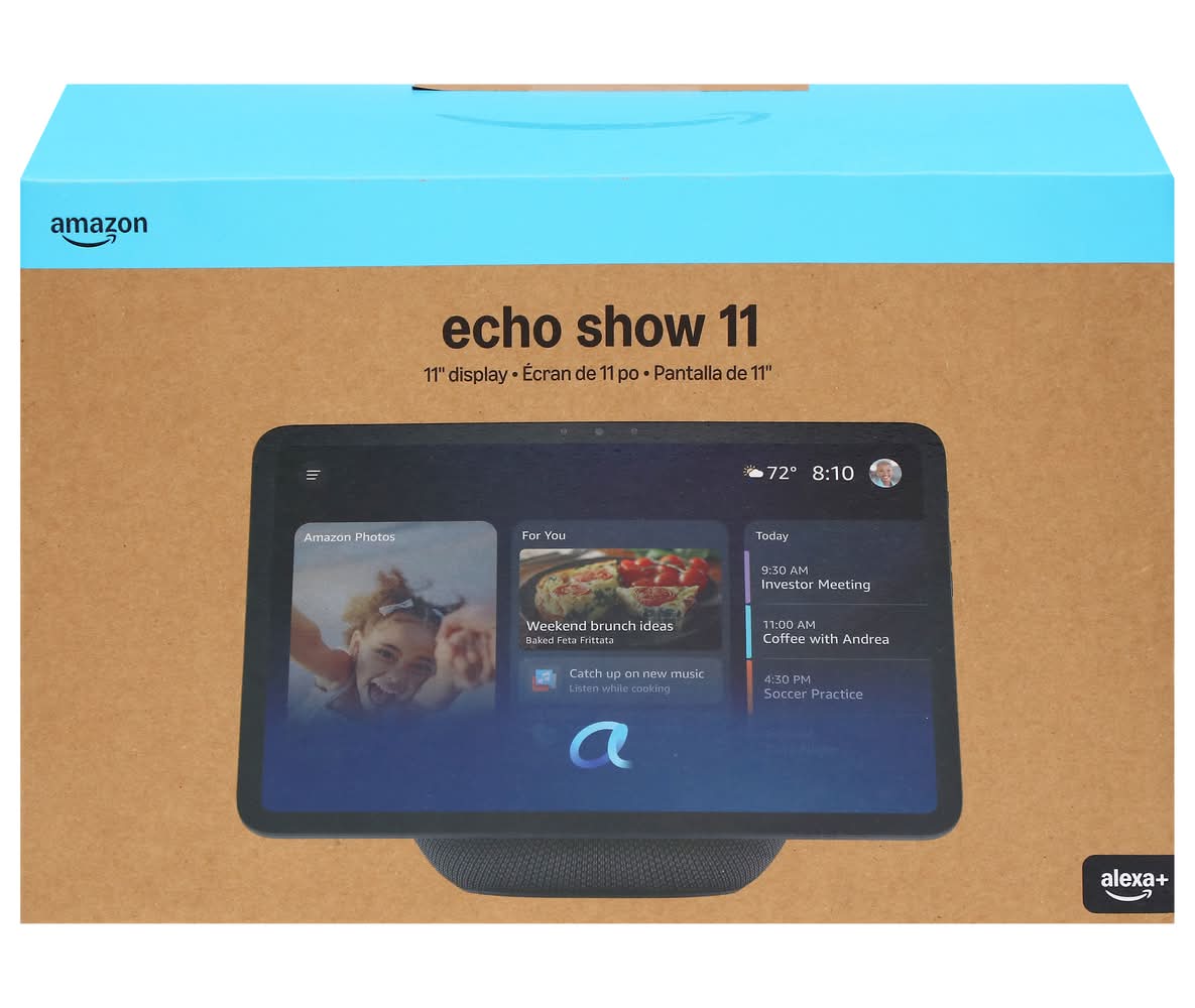 Amazon Echo Show 11 Alexa Smart Display With Spatial Audio, Graphite