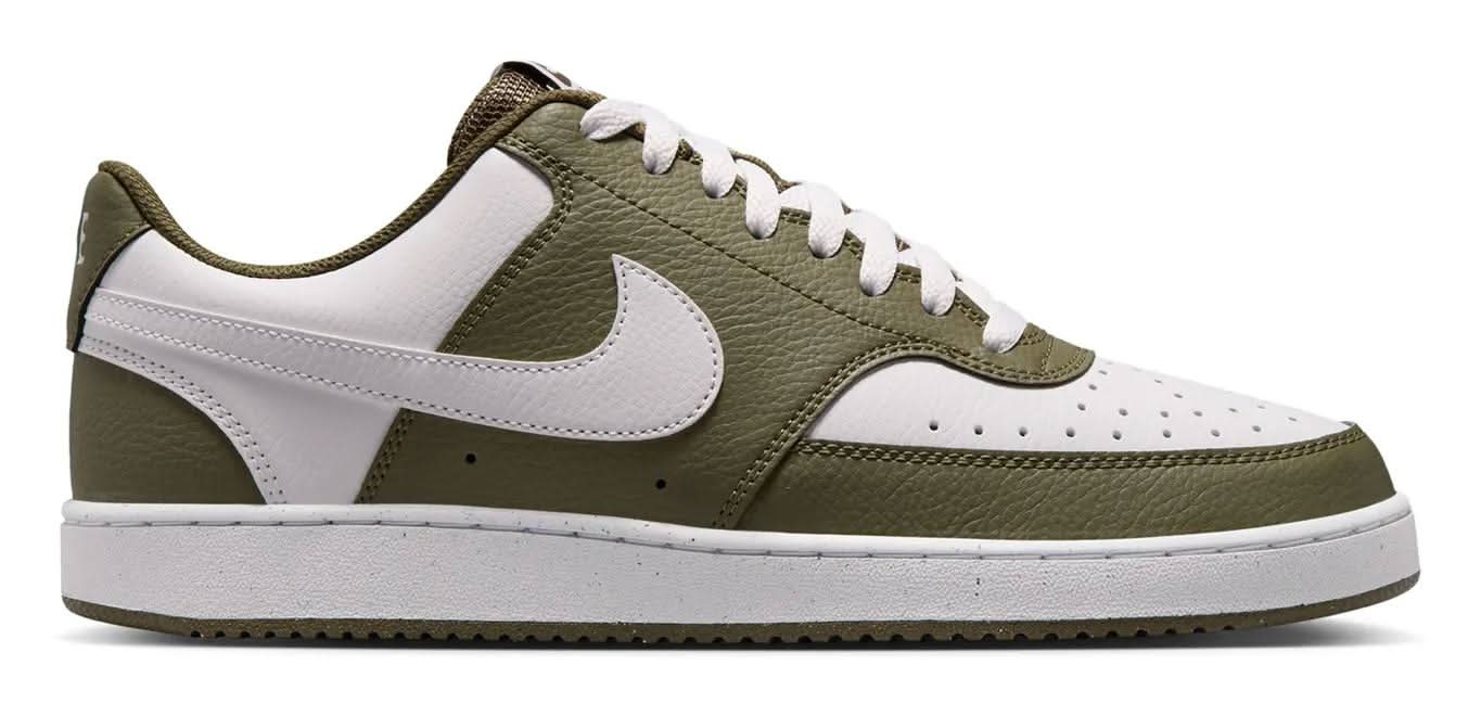 Nike Court Vision Low Next Nature Sneaker - Men's (White/Green Medium - 9)