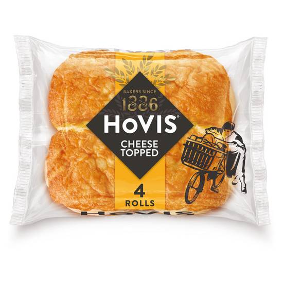 Hovis Cheese Topped 4 Rolls