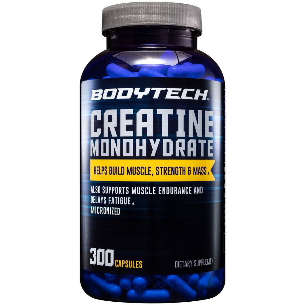 Bodytech Supplements 100% Pure Creatine Monohydrate (300 ct)