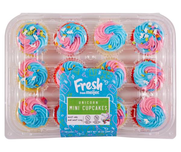 Fresh From Meijer Mini Unicorn Cupcakes (10 oz, 12 ct)