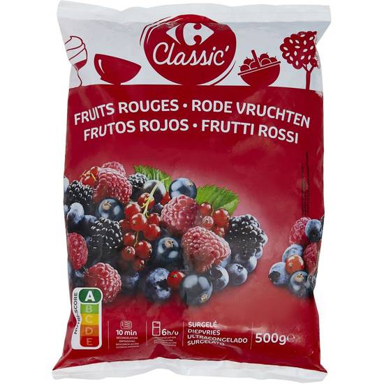 Fruits rouges CARREFOUR CLASSIC' - le sachet de 500g
