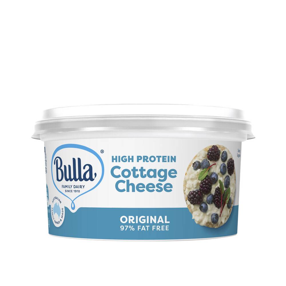 Bulla Dairy Low Fat Cottage Cheese Original 200g