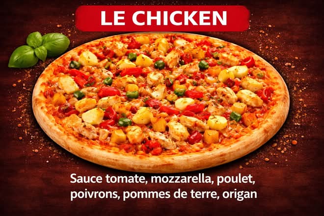 Pizza le chicken