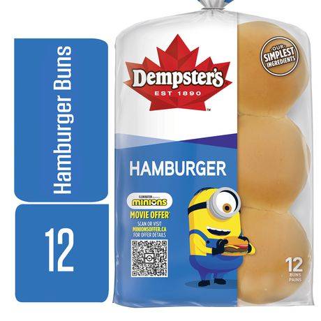 Dempster's Originals Plain Hamburger Buns (12 units)