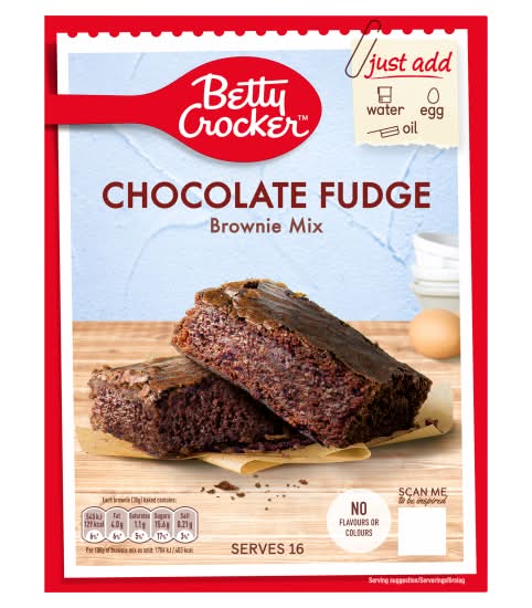 Betty Crocker Chocolate Fudge Brownie Mix (415g)