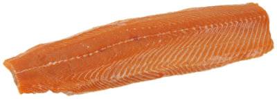 Seafood Service Counter Fish Salmon Fillet Seasoned Fresh - 1.00 Lb