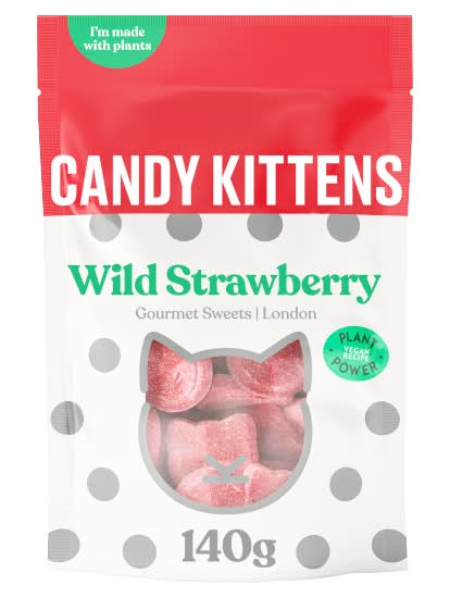 Candy Kittens Wild Strawberry, Gourmet Sweets (140g)