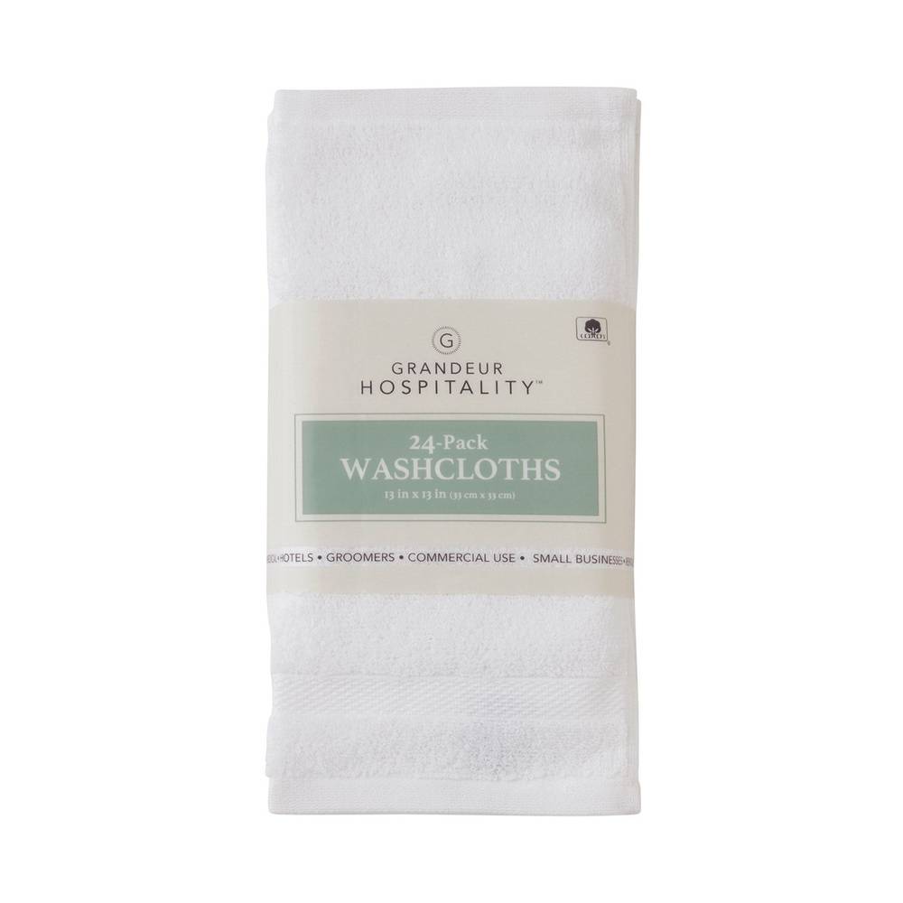 Grandeur Hospitality Towels Washcloth (24 ct)