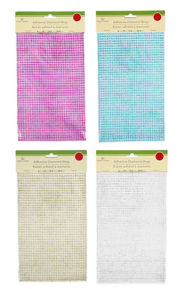 Floral Garden Adhesive Diamond Wrap, 6x10-in. Sheets
