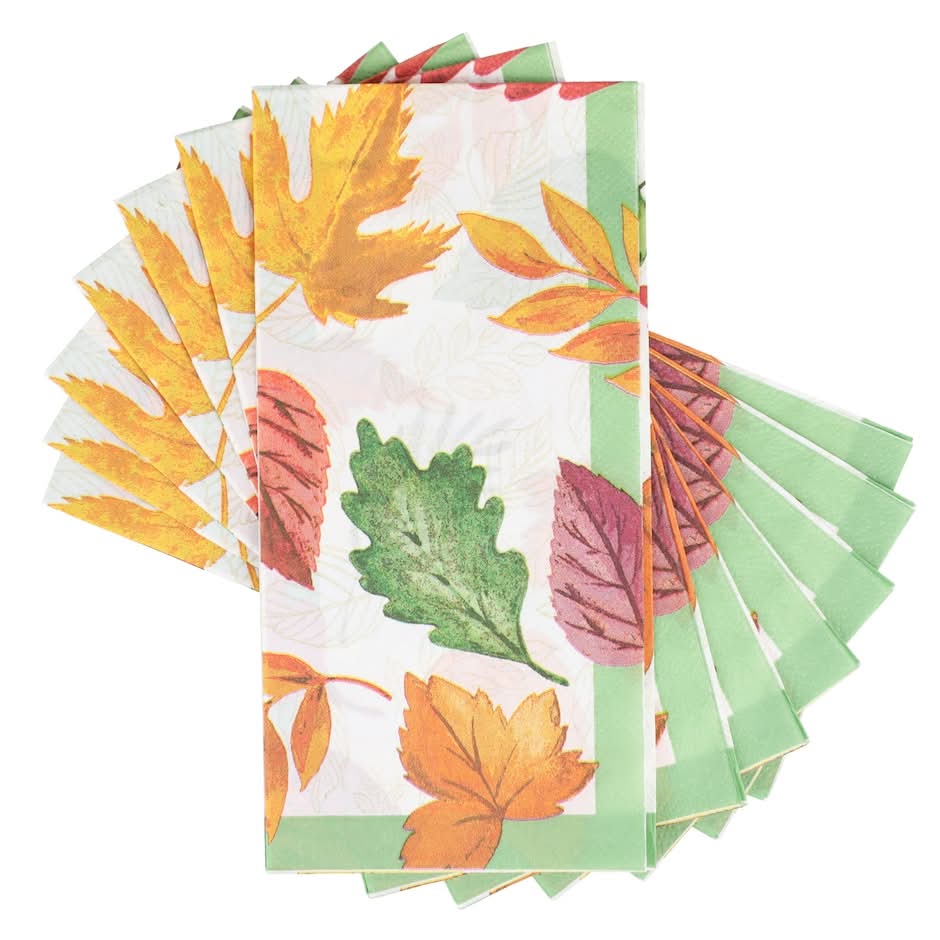 Seasonal Collection Leaf Guest Paper Napkins (14 ct)