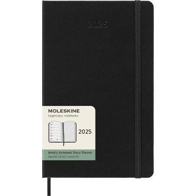 Moleskine 2025 Weekly/Monthly Planner 5.125"x8.25" Large Hardcover Black