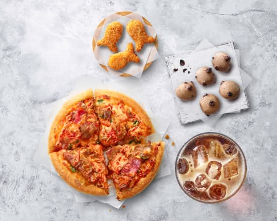 韓式泡菜燒肉比薩【豪華套餐】