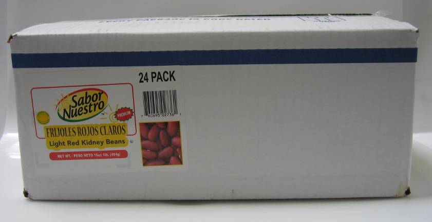 Sabor Nuestro - Light Red Kidney Beans - 24/1 lb (1X24|Case of 1)