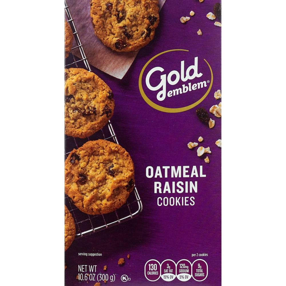 Gold Emblem Oatmeal Raisin Cookies
