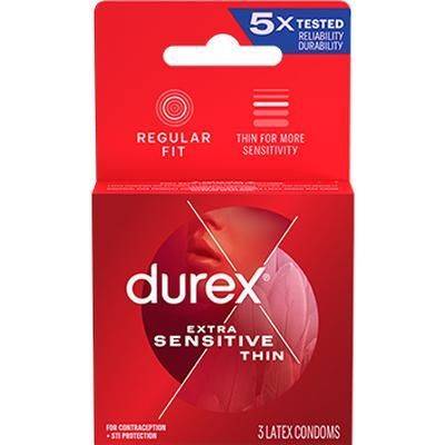 DUREX Preservativo Extra Sensitivo 3s (Morado) 91005