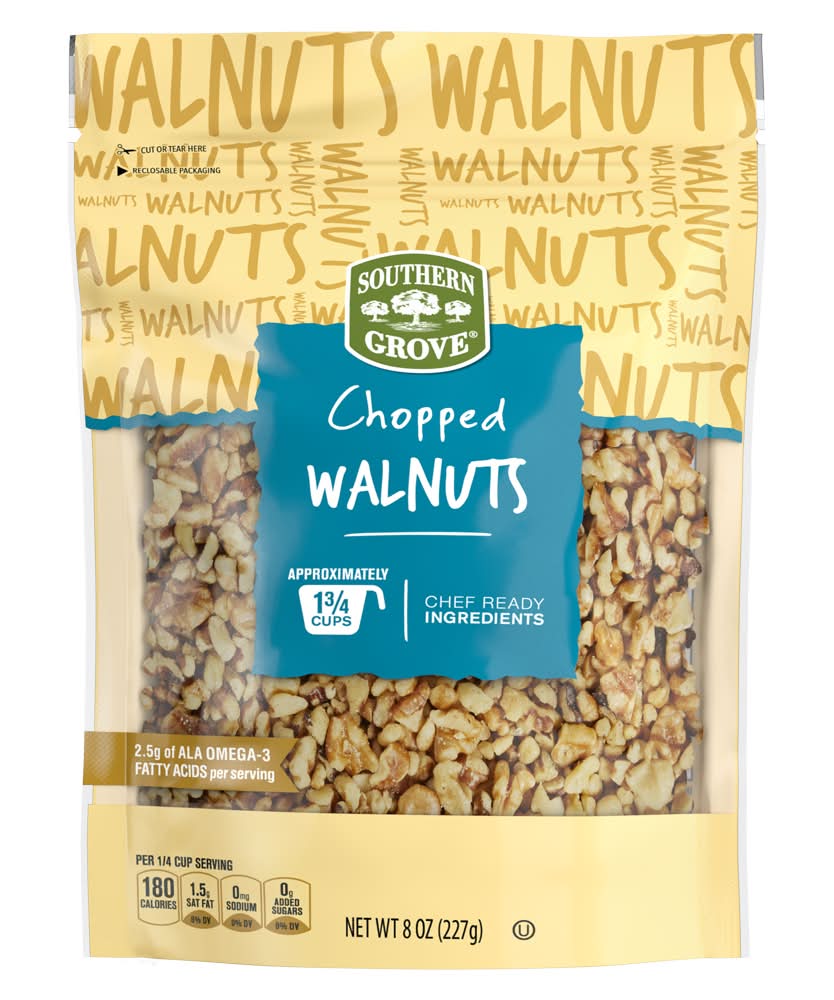 Southern Grove Chopped Walnuts (8 oz)