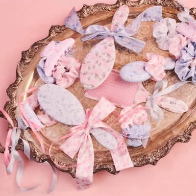 Goody LoveShackFancy Satin Claw Clip Everblooming Rosette Goody x LoveShackFancy Satin Fabric Wrap Claw Clip  main image 3