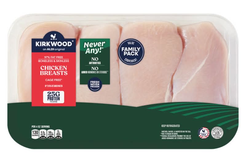 Never Any! Family Pack USDA Chicken Breasts, per lb