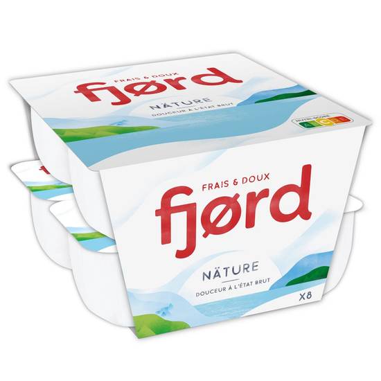 Yaourt nature fromage blanc Fjord 8x125g