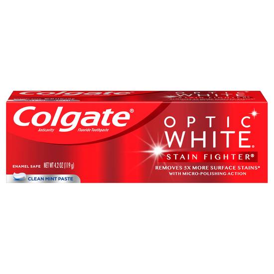 Colgate Optic White Stain Fighter Clean Mint Paste Toothpaste