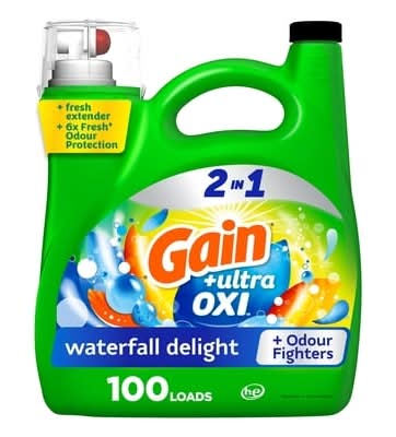 Gain lessive liquide ultra oxi - ultra oxi liquid laundry detergent (cascade vivifiante)