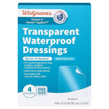 Walgreens Compare To Nexcare Tegaderm Transparent Waterproof Dressings