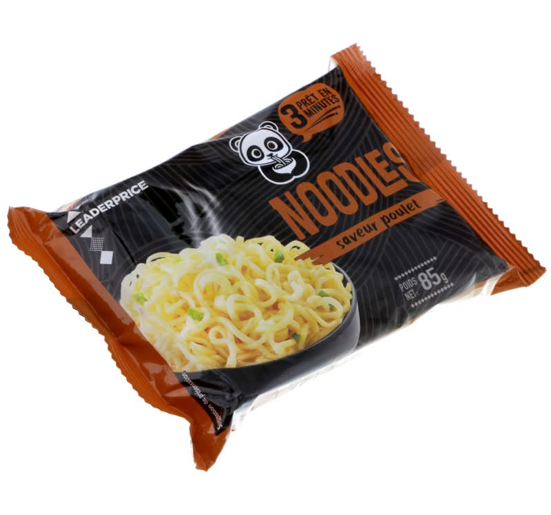Leader Price - Nouilles instantanées, poulet (85g)