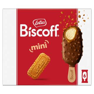 Lotus Biscoff Mini Ice Cream Sticks 6 x 60ml (360ml)