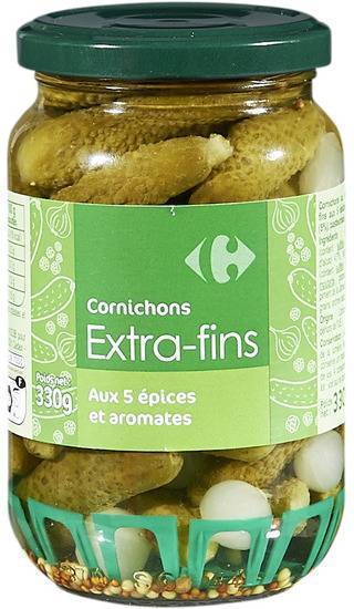 Carrefour Classic' - Cornichons extra-fins croquants