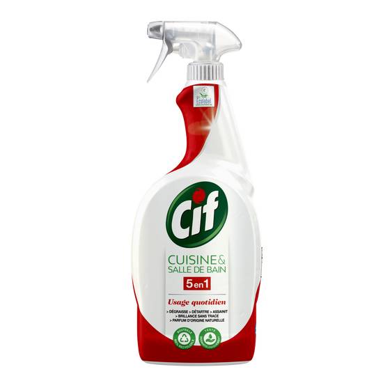 Cif - Spray nettoyant cuisine et salle de bain (750 ml)