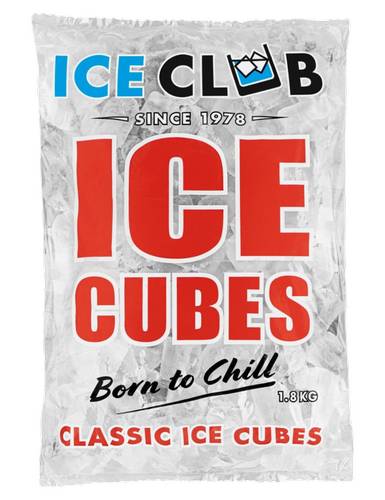 Ice Club Classic Ice Cubes (1.8kg)