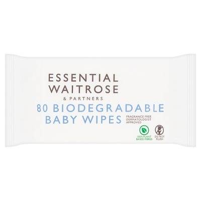 Essential Waitrose & Partners Biodegradable Baby Wipes