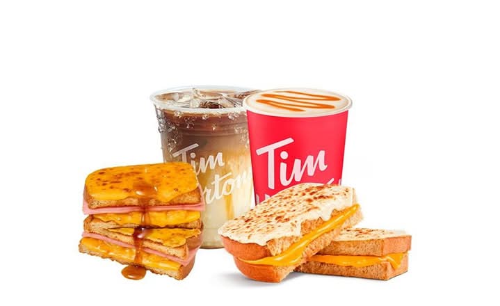 2 Grilled Cheese Sandwiches + 2 Caramel Machiatto