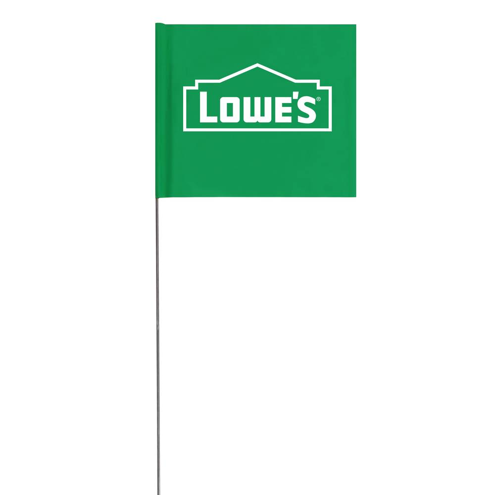 Lowe's 10-Pack 15-in Green Plastic Marking Flag | ST1354410