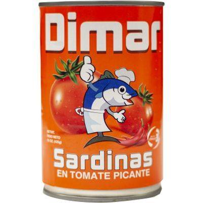 DIMAR Sardina En Salsa de Tomate Picante 425Gr