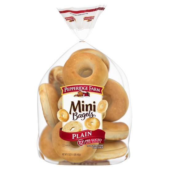 Pepperidge Farm Plain Mini Bagels (12ct)