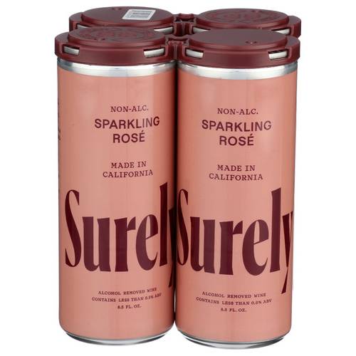 Surely Non-Alcoholic Sparkling Rose 4 Pack Cans