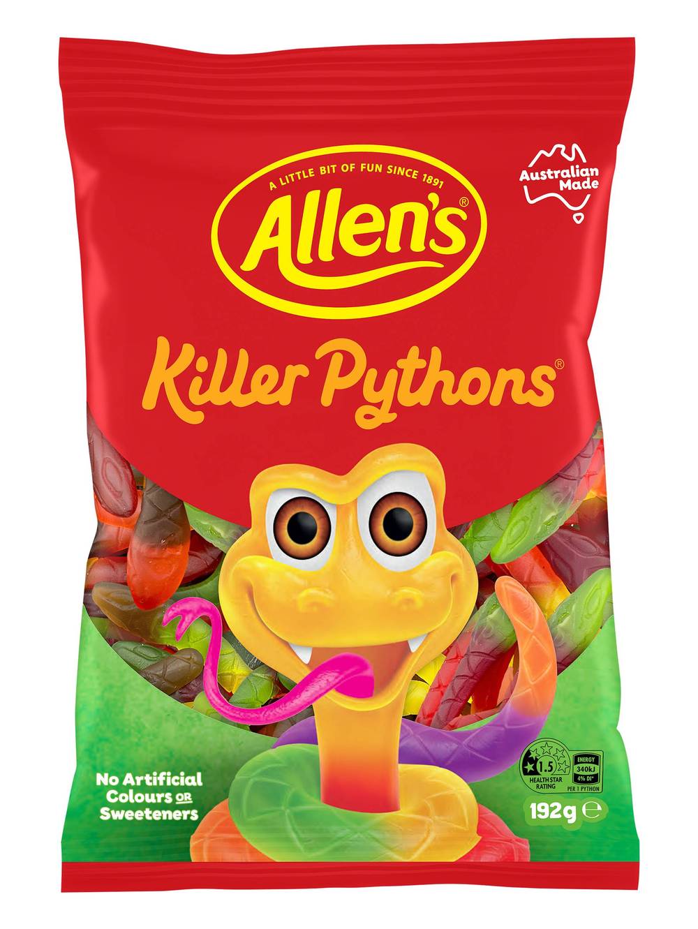 Allen's Killer Pythons 192g