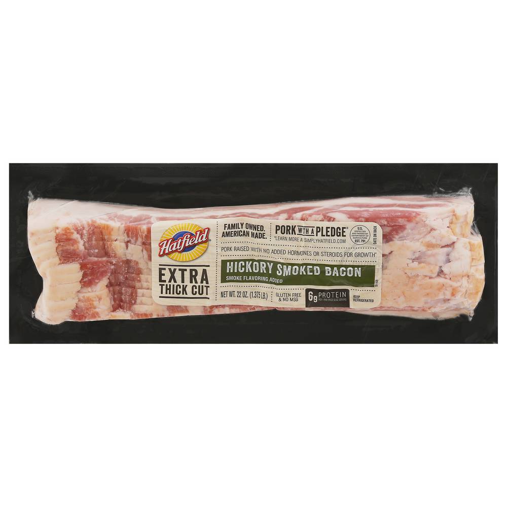 Hatfield Extra Thick Cut Hickory Smoked Bacon (22 oz)