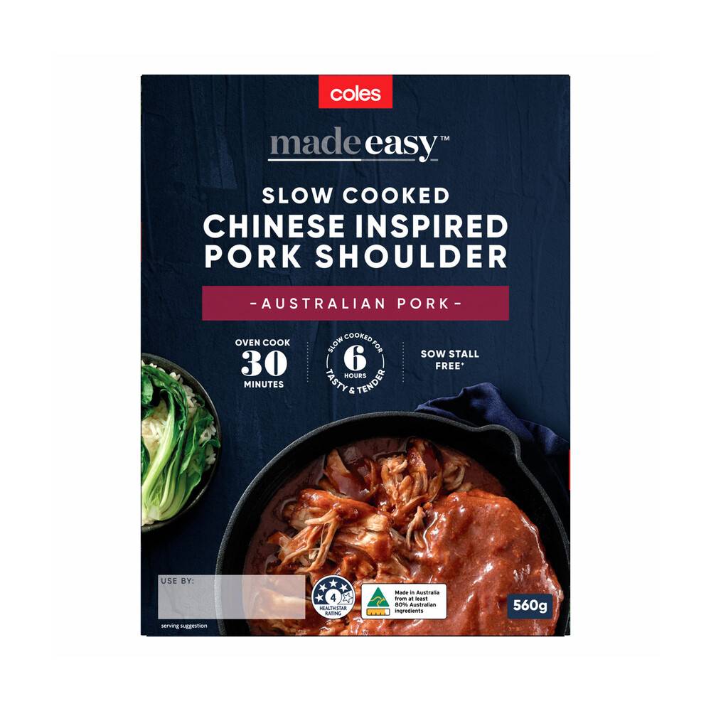 Coles Slow Cooked Chinese Inspired Pork Shoulder