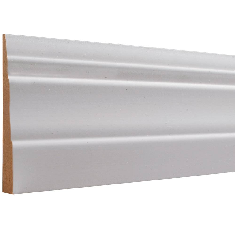 allen + roth 1/2-in x 3-1/4-in x 8-ft Colonial Painted MDF 631 Baseboard Moulding | 6318FBDWH