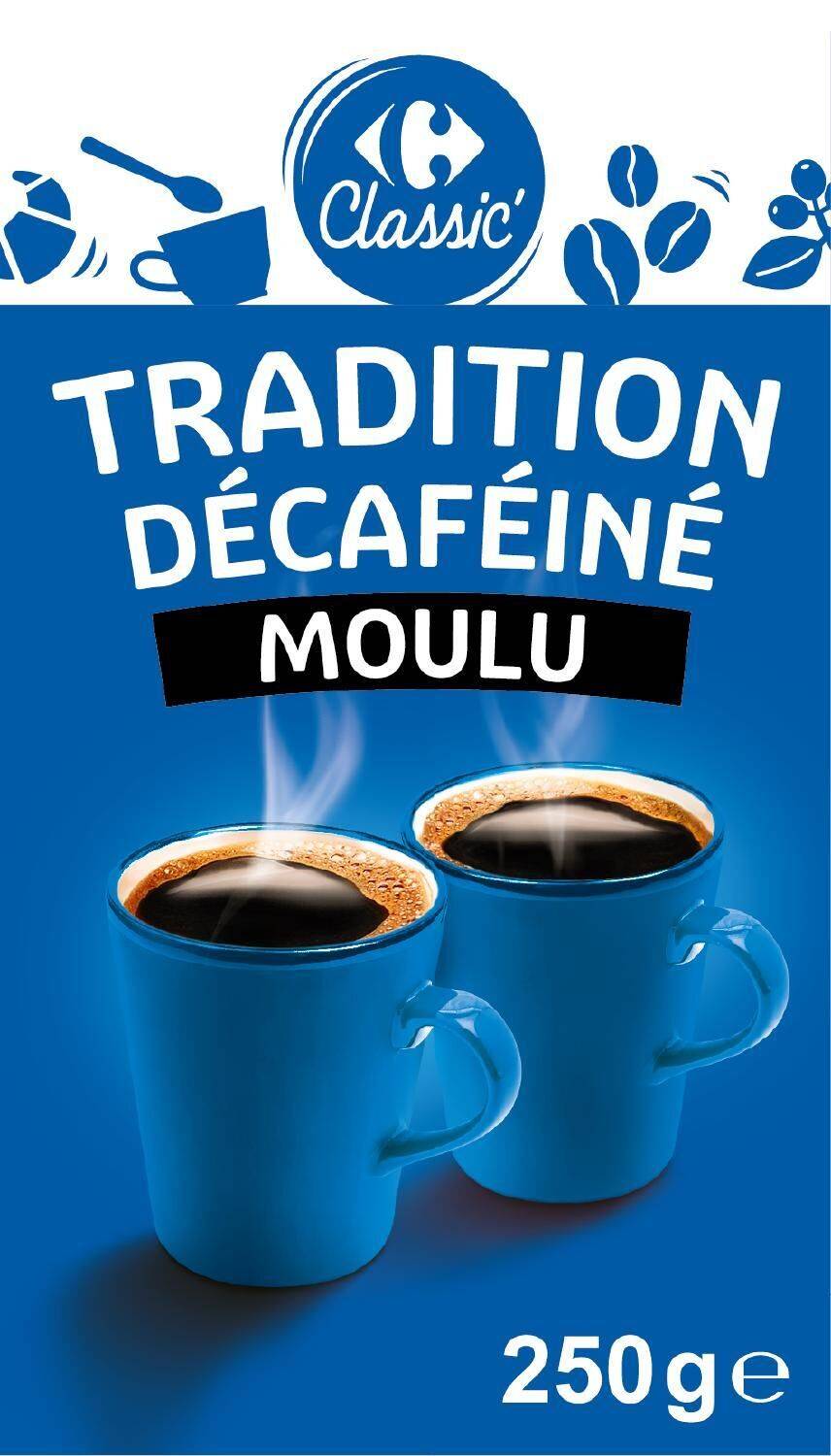 Carrefour Classic' - Tradition café décaféiné moulu (250 g)