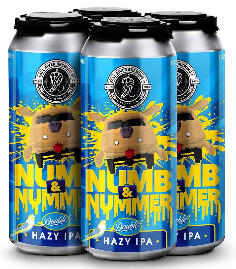 Fall River Brewing Co. Numb & Nummer Double Hazy Ipa Beer (4 x 16 fl oz)