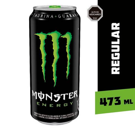 Monster Energy - Bebida energética Regular - Lata 473 ml